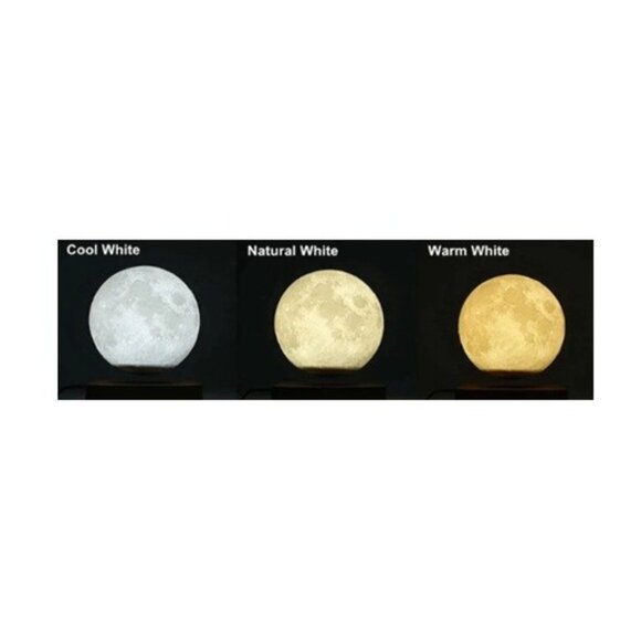 Levitating Moon Table Lamp, Magnetic Floating & Spinning Light - Picture 14 of 14